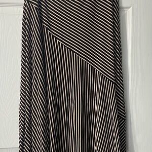 Chico's Black and Cream Asymmetrical Dress